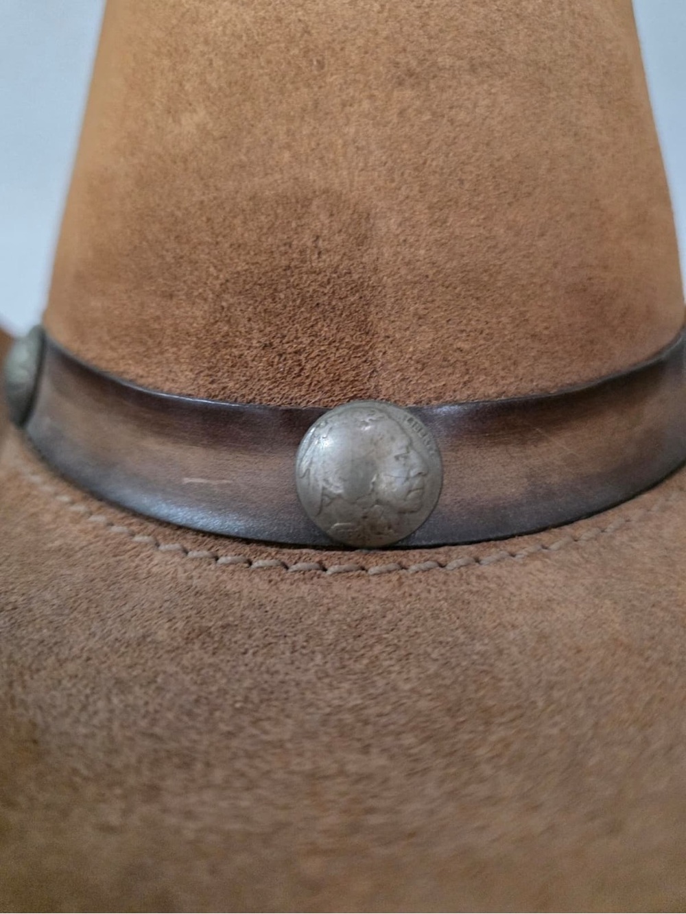 Vintage Head ‘n Home Comstock Leather Hat - Picture 6 of 11